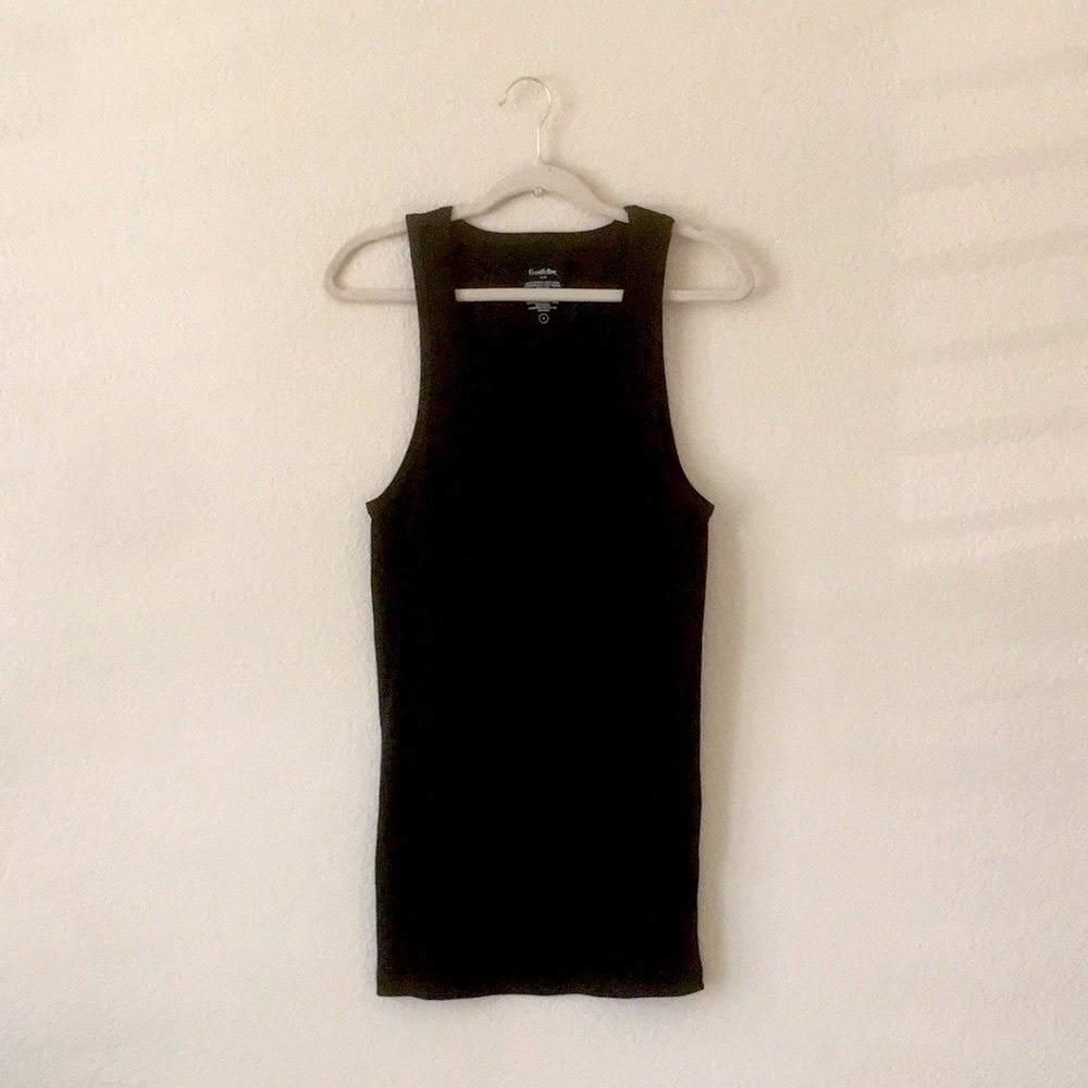 Goodfellow & Co Ribbed Tee Men's Medium 100% Cotton Black
